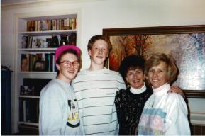 Sean, Ryan, Big G, Mom 1988-3